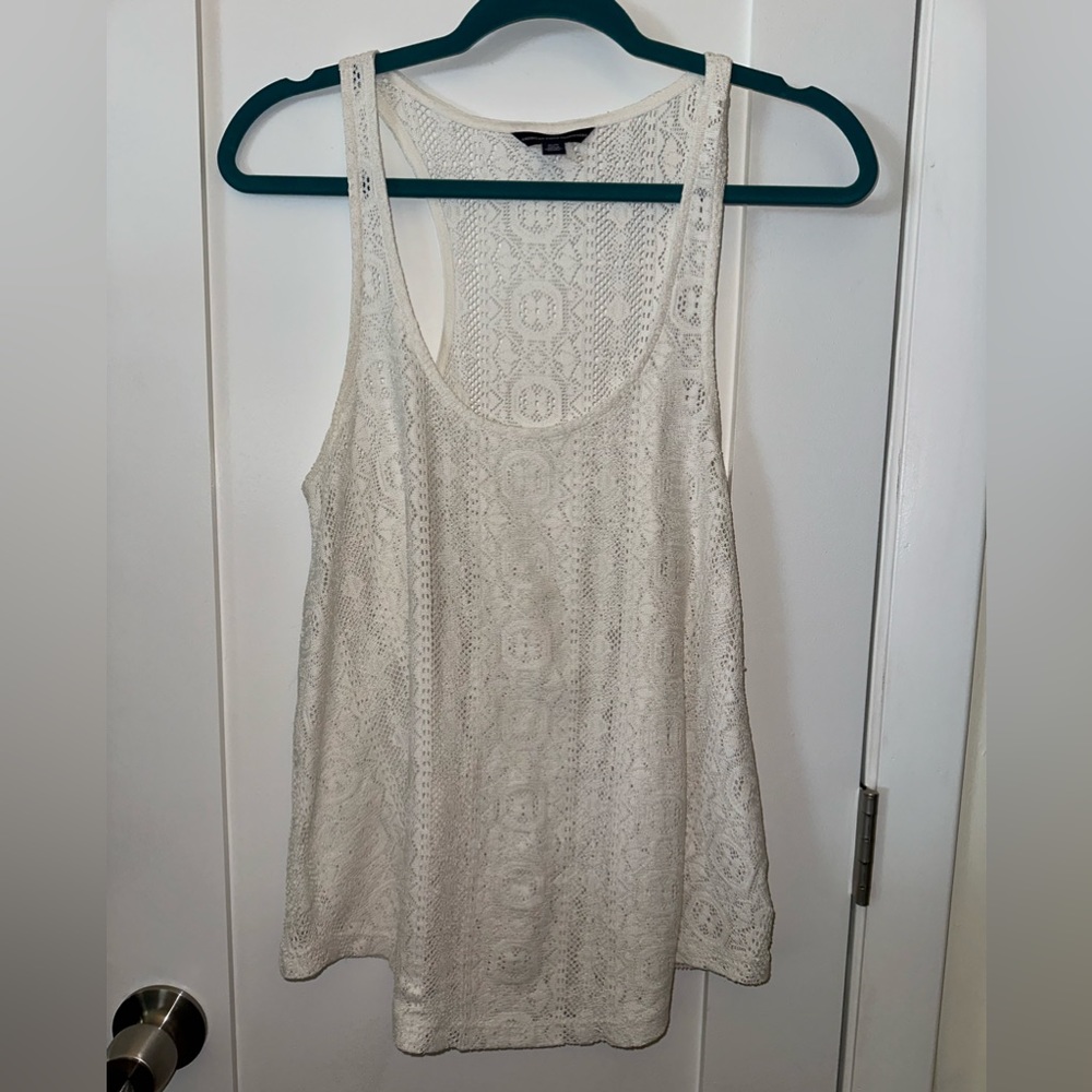 American Eagle, Lace, Racerback, Tank Top, Size Medium
